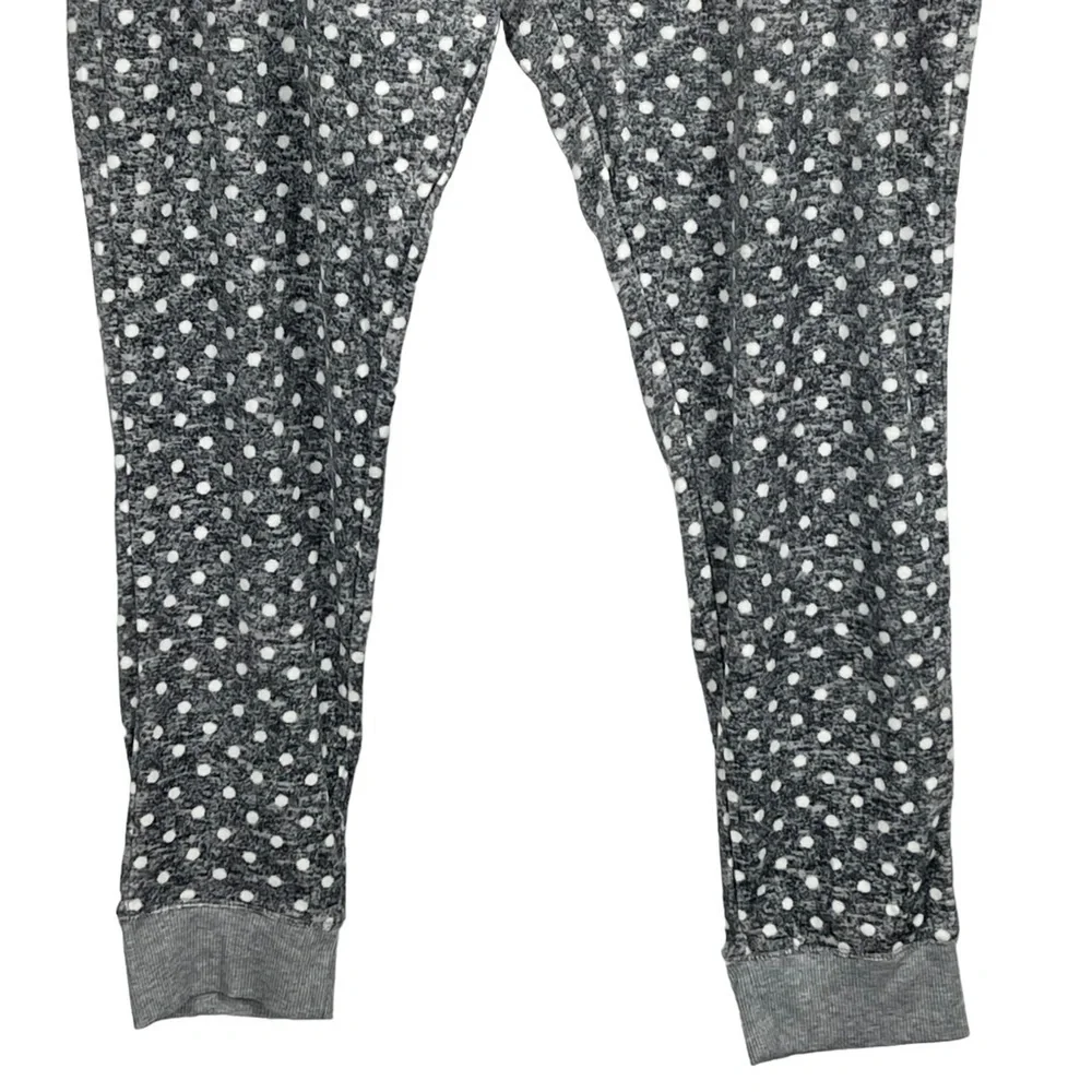 JANE & BLEECKER NIGHTY NIGHT FUZZY POLKA DOT MATCHING PAJAMA PJ SET - Picture 11 of 14